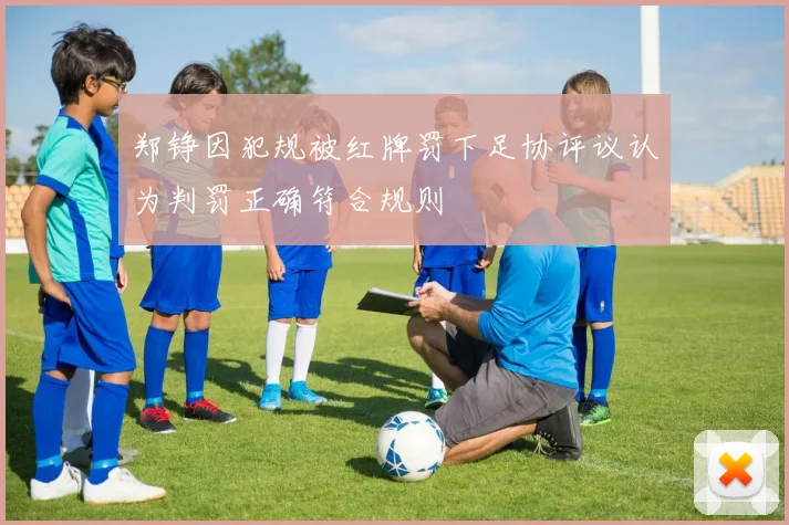 郑铮因犯规被红牌罚下足协评议认为判罚正确符合规则